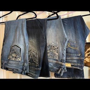 Lot of 4 pairs Vigoss jeans size 13/14 boot cut